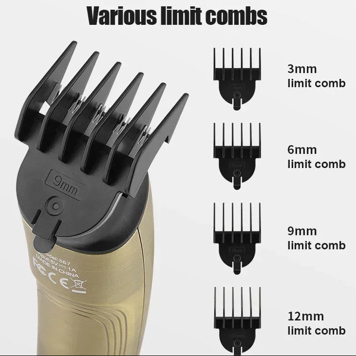 Multifunctional Men's Waterproof Electric Hair Clipper Set