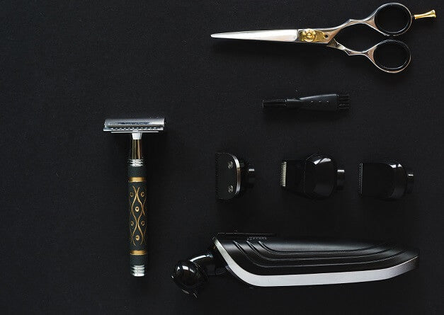 manscaping essentials on a table