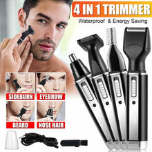 Load image into Gallery viewer, 4 In 1 Beard Nose Ear Trimmer
