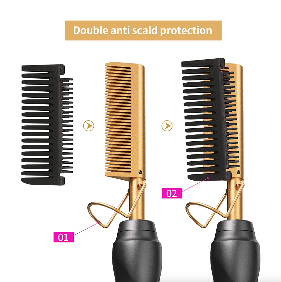 Hair & Beard Straightener Comb Pro