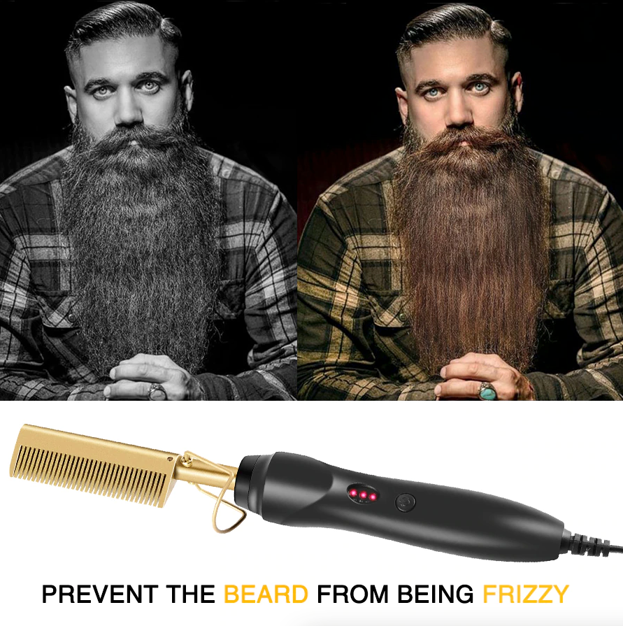 Hair & Beard Straightener Comb Pro