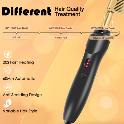 Hair & Beard Straightener Comb Pro