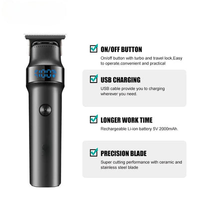 Men's Professional Rechargeable Hair Clipper