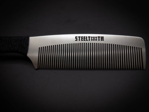 Hemp Cordage Handle Steeltooth Comb