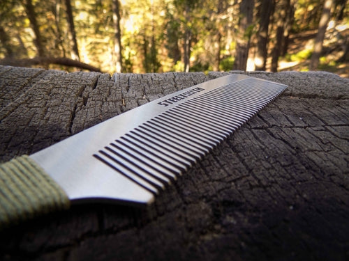 Hemp Cordage Handle Steeltooth Comb