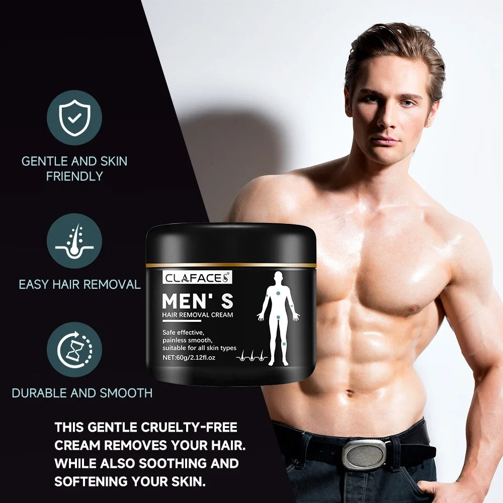 Men's Painless Hair Removal Cream