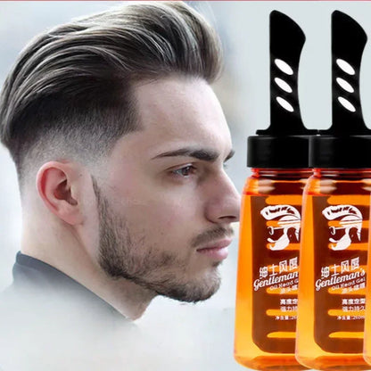 Professional 2-in-1 Men Styling Gel Cream with Comb