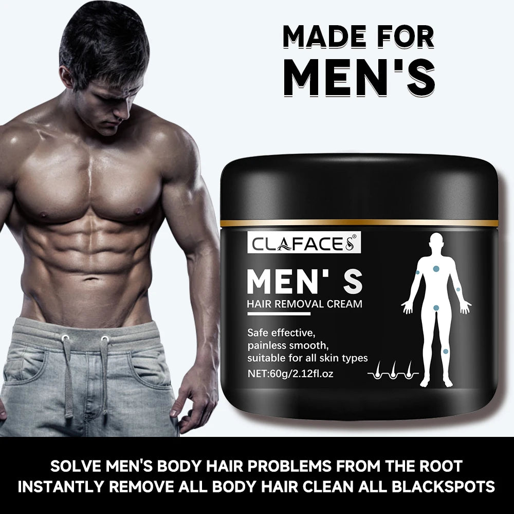 Men's Painless Hair Removal Cream