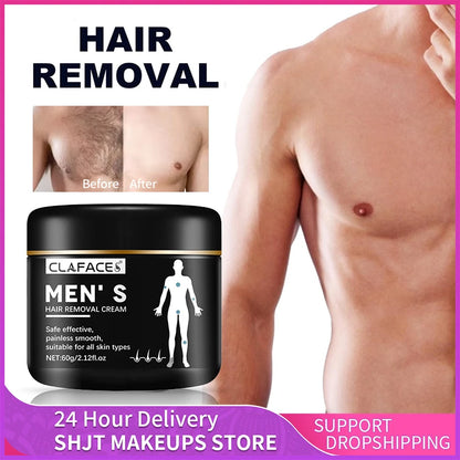 Men's Painless Hair Removal Cream