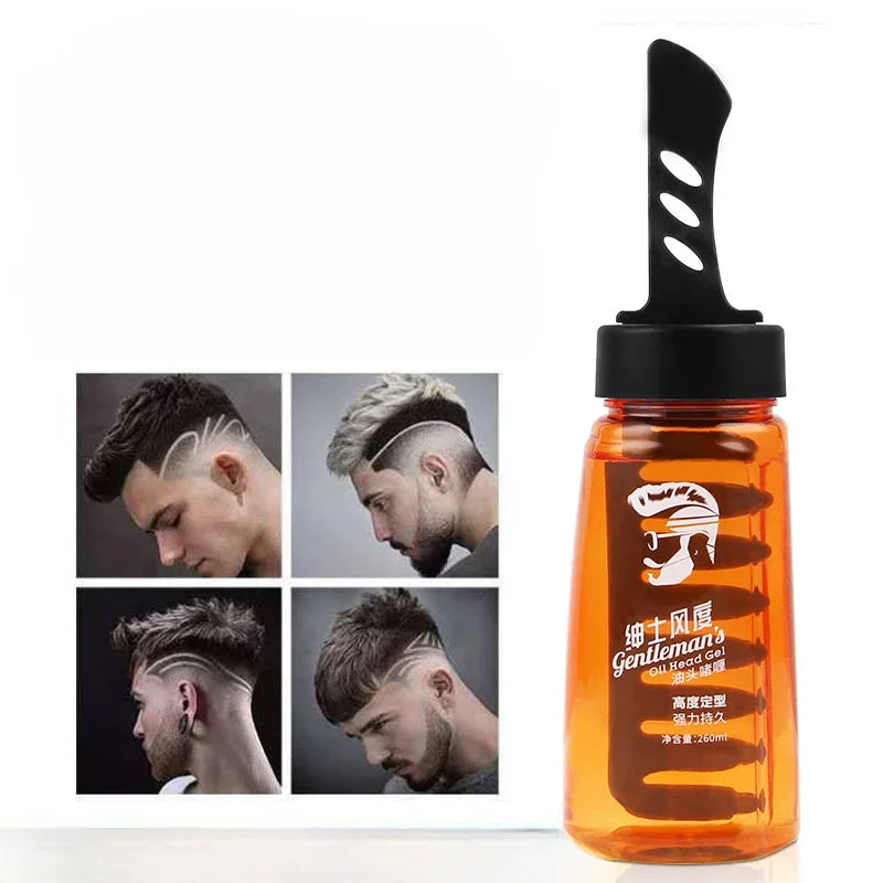 Professional 2-in-1 Men Styling Gel Cream with Comb