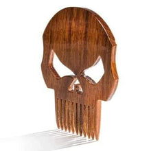 Load image into Gallery viewer, Punisher Wooden Beard Comb
